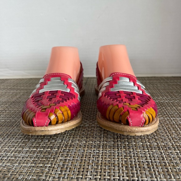 Mexican Huraches Sandals Multicolor Womens size 3 - Picture 4 of 17